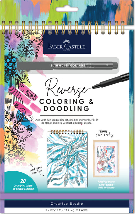 Reverse Coloring and Doodling Book Brights Edition