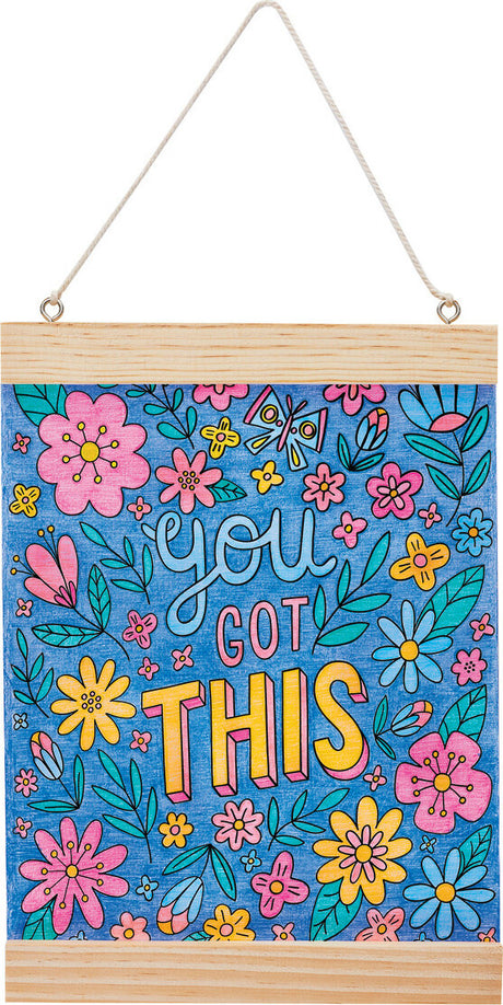 Color by Number Wall Art, "You Got This"