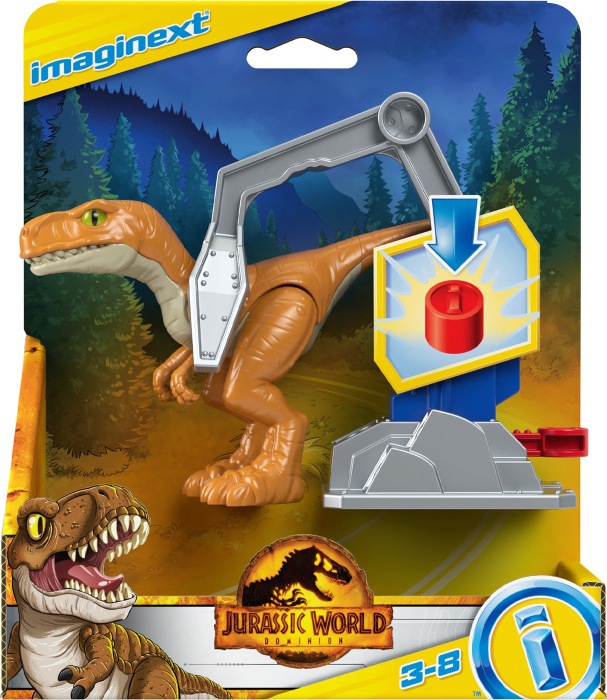  Imaginext Jurassic World 3 Posable Dinosaurs (Assorted)