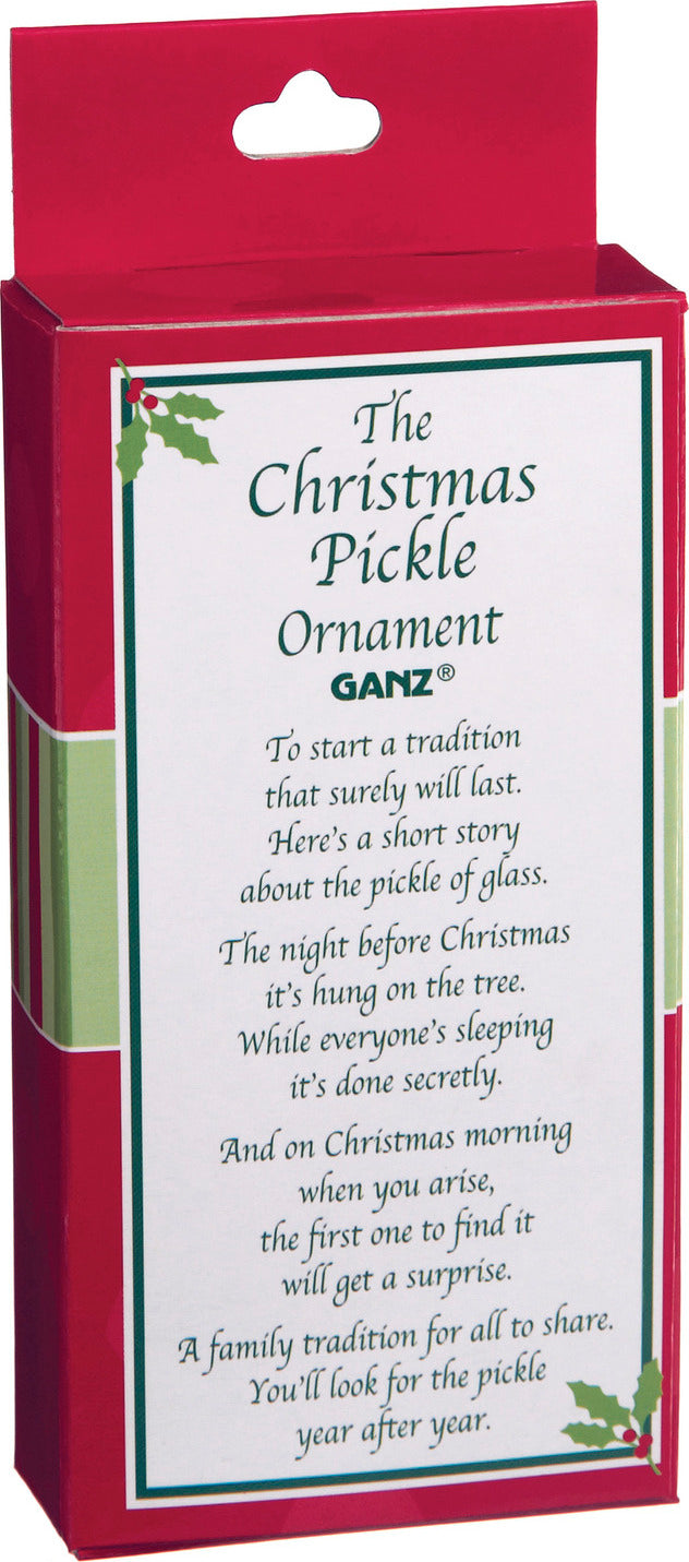 Christmas Pickle Ornament In Window Gift Box