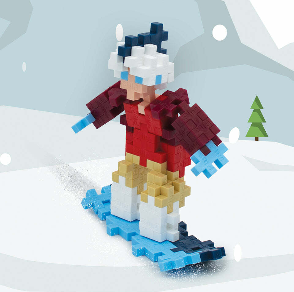 Plus-Plus Tube - Snowboarder