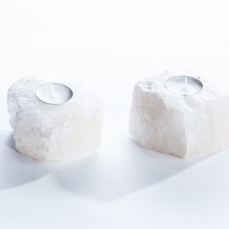 Quartz Crystal Candle Holders