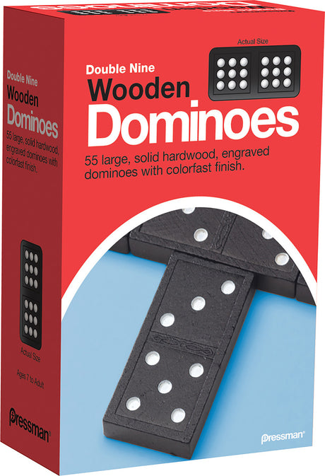 Dominoes: Double Nine Wooden Dominoes