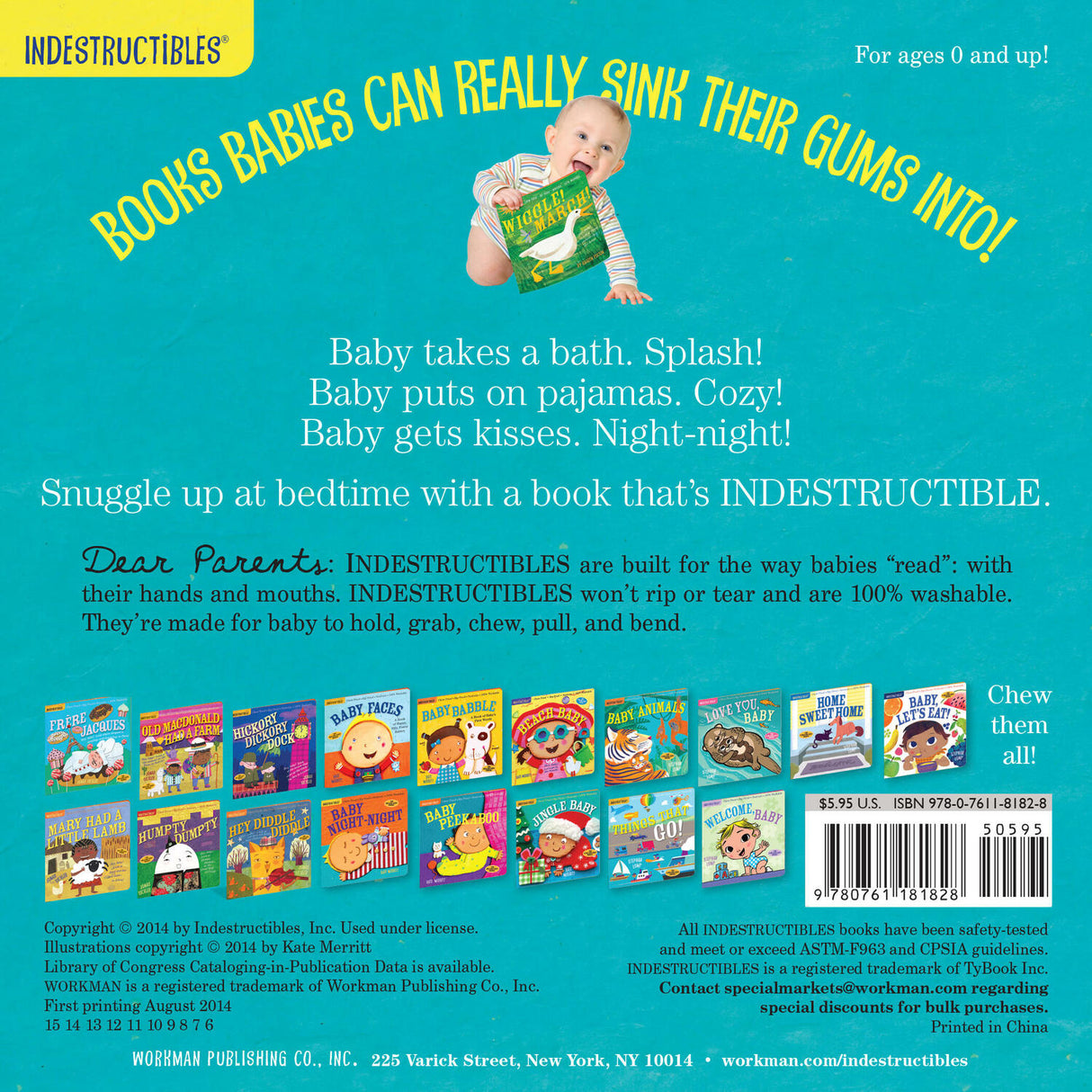 Indestructibles: Baby Night-Night: Chew Proof · Rip Proof · Nontoxic · 100% Washable (Book for Babies, Newborn Books, Safe to Chew)