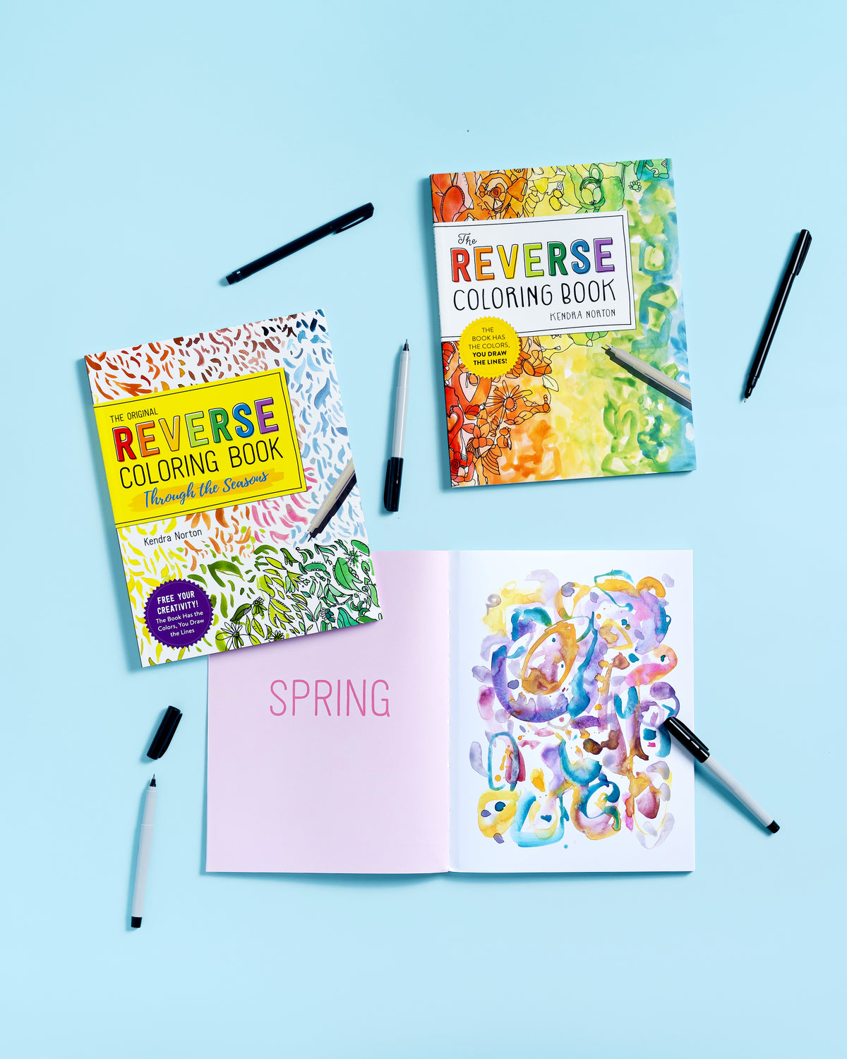 The Reverse Coloring Book™: The Book Has the Colors, You Draw the Lines!