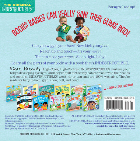 Indestructibles: Touch Your Nose! (High Color High Contrast): Chew Proof · Rip Proof · Nontoxic · 100% Washable (Book for Babies, Newborn Books, Safe to Chew)