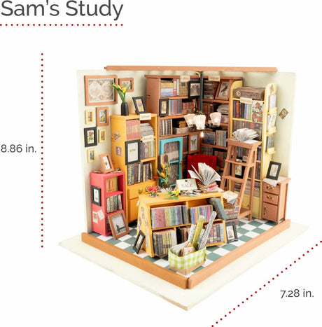 DIY Dollhouse Miniature - Sam's Study