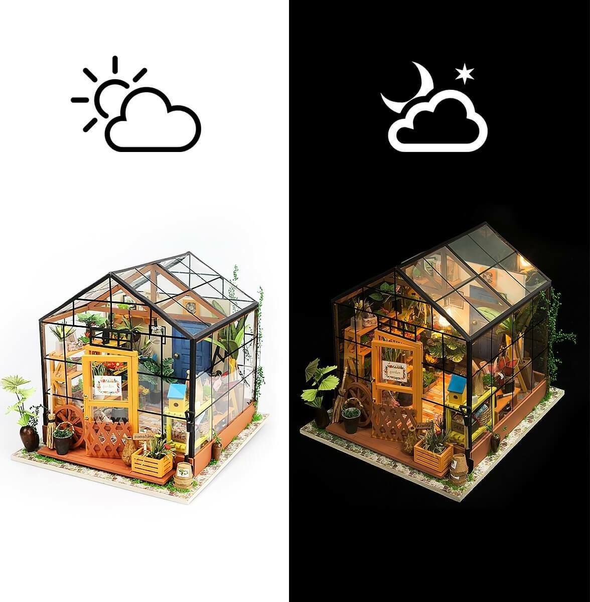 Mini Science House DIY Miniature House - Cathy's Flower House – Toys on the Square