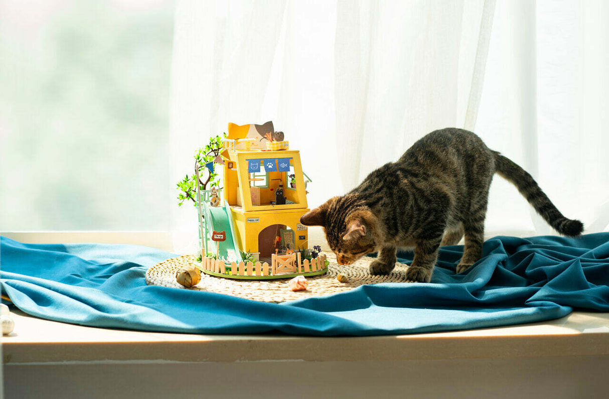 DIY Miniature Model Kit - Cat House