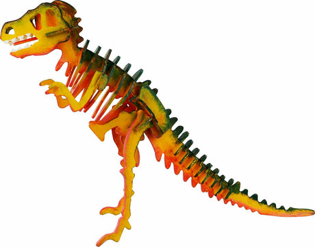 3D Wooden Puzzle Paint Kit - T-Rex