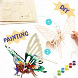 3D Wooden Puzzle Paint Kit - Butterfly