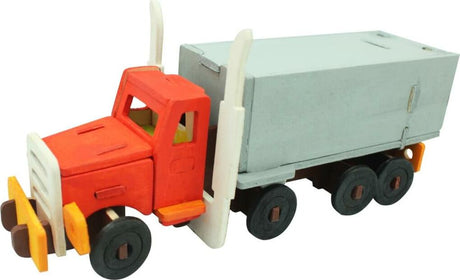 3D Wooden Puzzle with Paint Kit - Truck