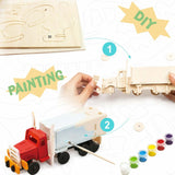 3D Wooden Puzzle with Paint Kit - Truck