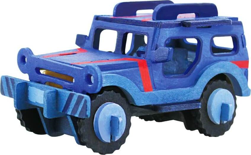 Wooden Puzzle with Paint Kit: SUV – Toys on the Square
