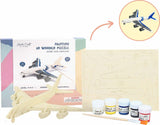 3D Wooden Puzzle Paint Kit - Civil Airplane