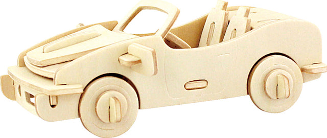 3D Classic Wooden Puzzle - Racing Car