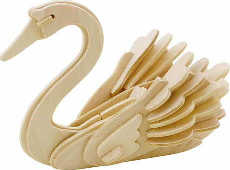 3D Classic Wooden Puzzle - Swan