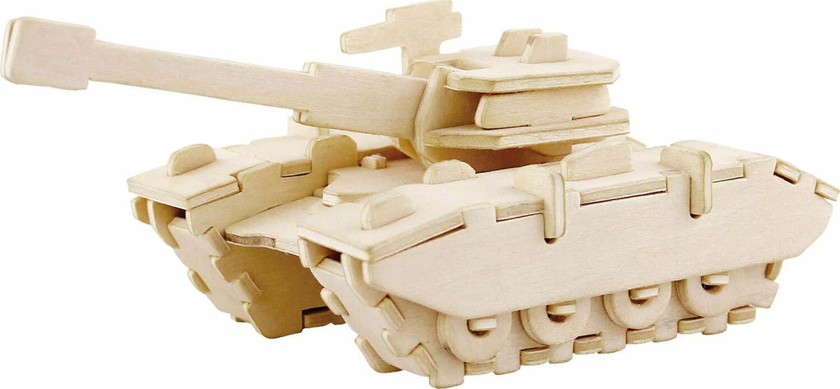 3D Classic Wooden Puzzle - Tank