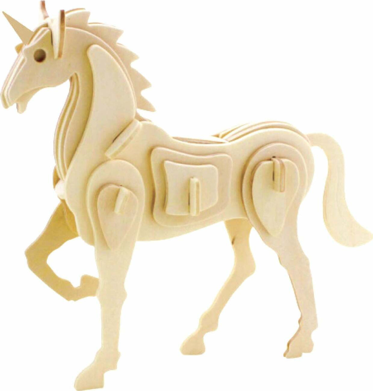 3D Classic Wooden Puzzle - Unicorn