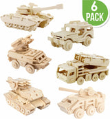 3D Classic Wooden Puzzle Bundle - Military Vehicles