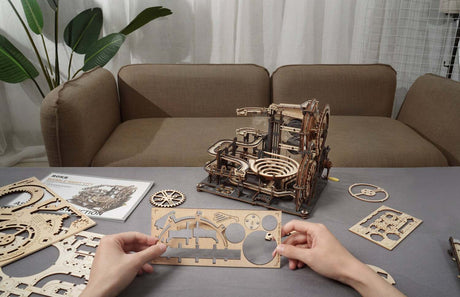 3D Wooden Puzzle Marble Run - Marble Night City