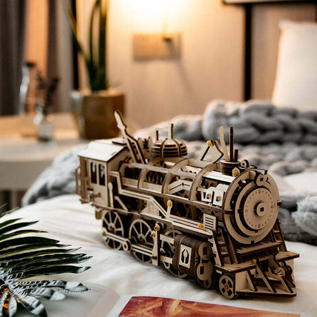 3D Mechanical Wooden Puzzle - Locomotive (Train)