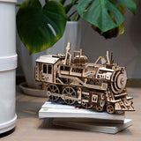 3D Mechanical Wooden Puzzle - Locomotive (Train)