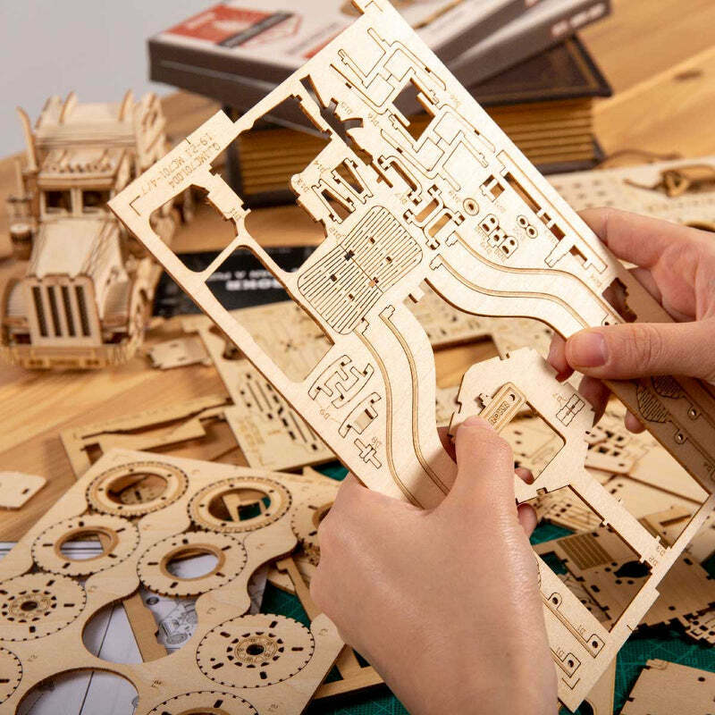 3D Modern Wooden Puzzle - Grand Prix Car