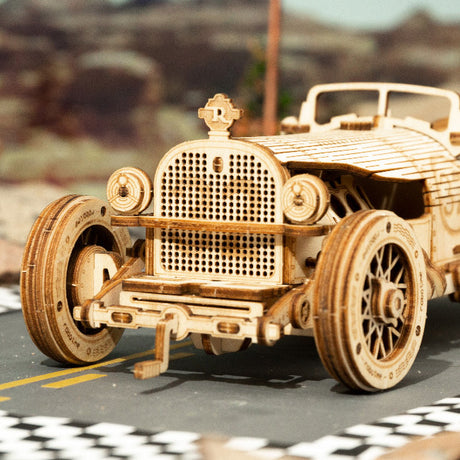 3D Modern Wooden Puzzle - Grand Prix Car