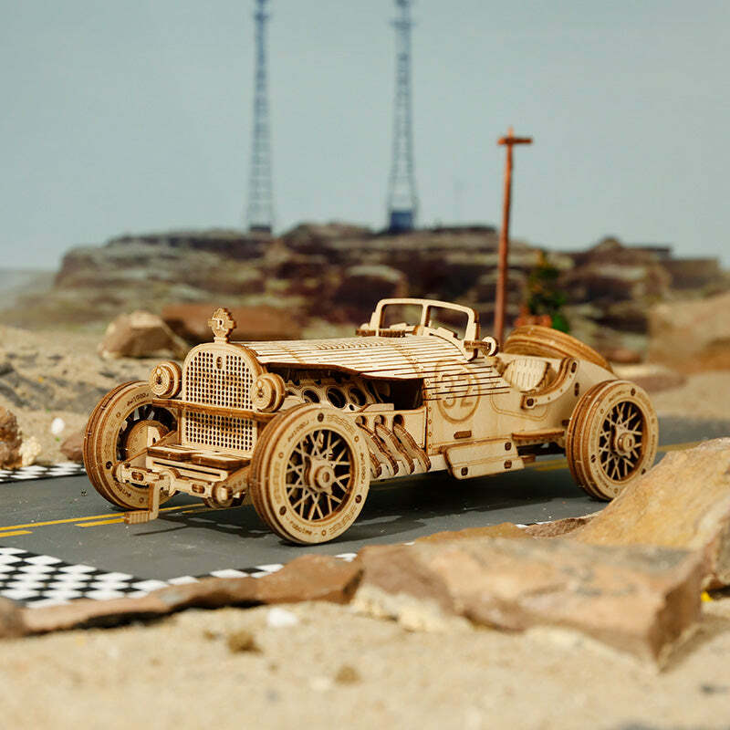 3D Modern Wooden Puzzle - Grand Prix Car