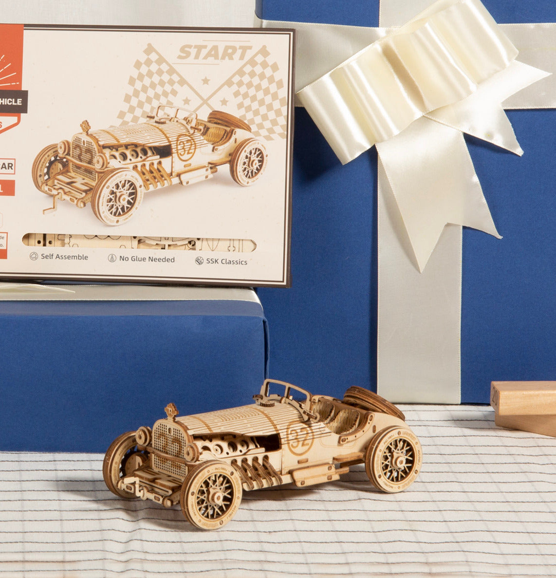 3D Modern Wooden Puzzle - Grand Prix Car