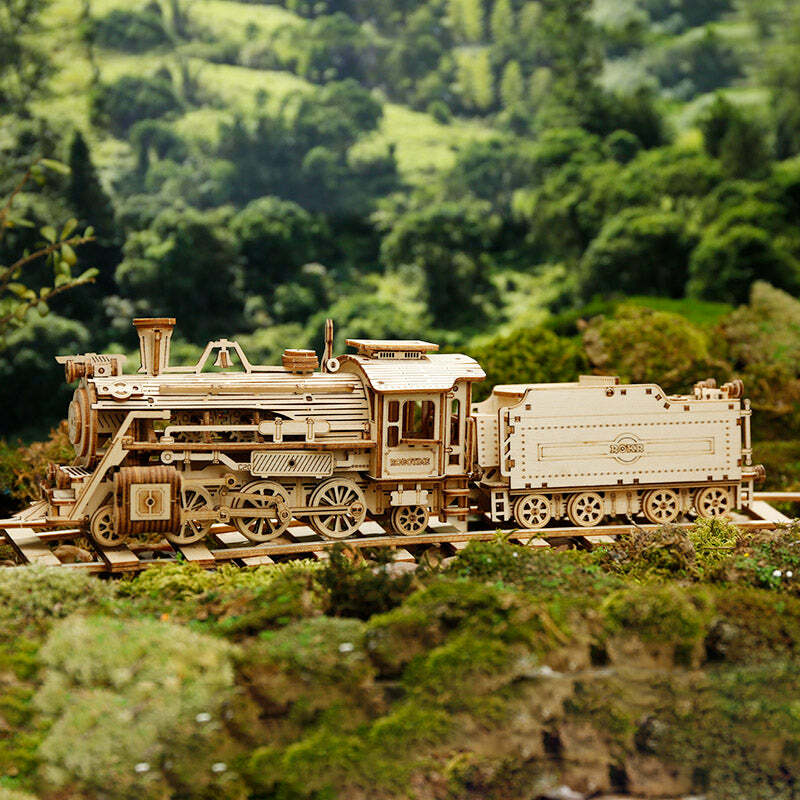 3D Modern Wooden Puzzle - Prime Steam Express Train/Locomotive