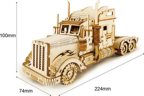 3D Modern Wooden Puzzle - Semi-Truck