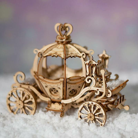 3D Modern Wooden Puzzle - Pumpkin Carriage