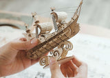 3D Modern Wooden Puzzle - Sailing Ship