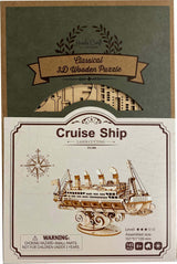 3D Modern Wooden Puzzle - Cruise Ship