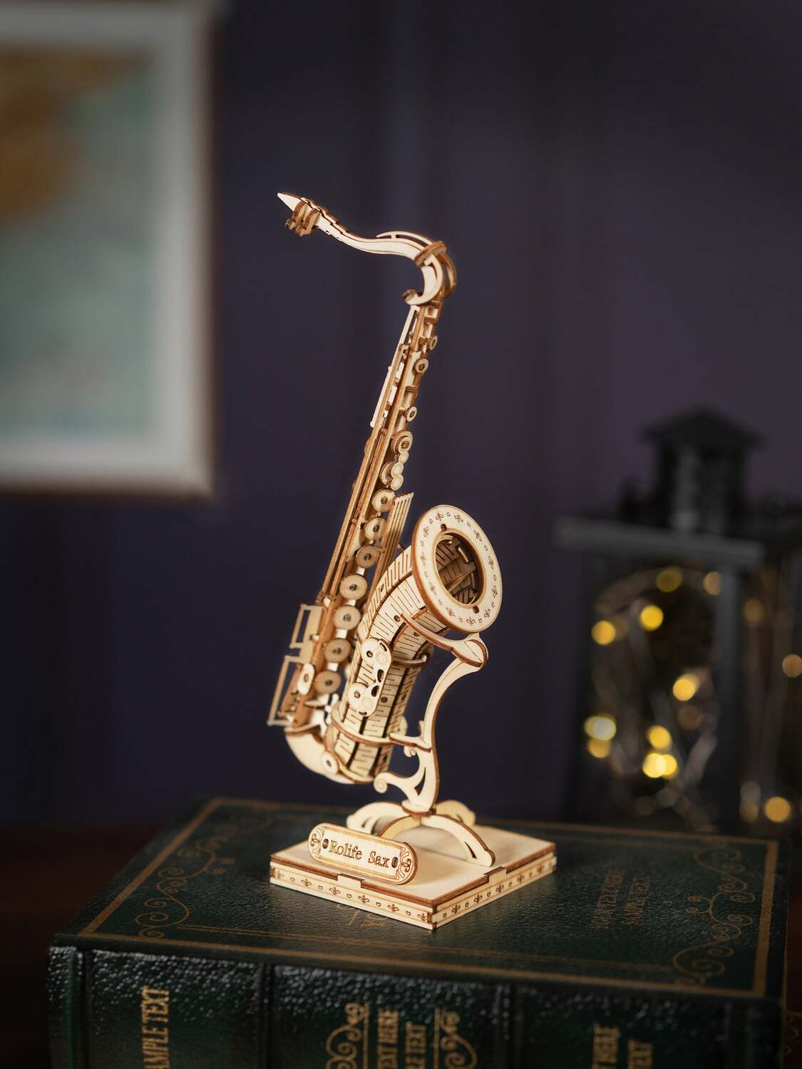 3D Modern Wooden Puzzle - Saxophone