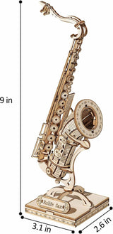 3D Modern Wooden Puzzle - Saxophone