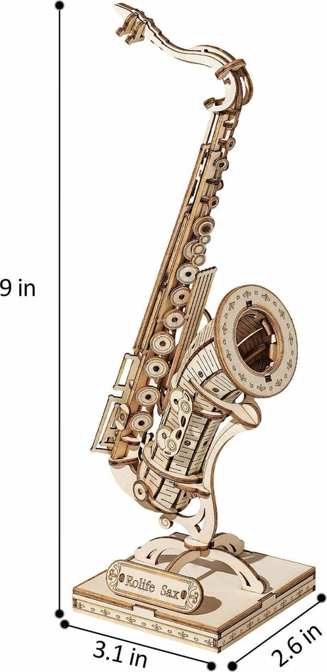 3D Modern Wooden Puzzle - Saxophone