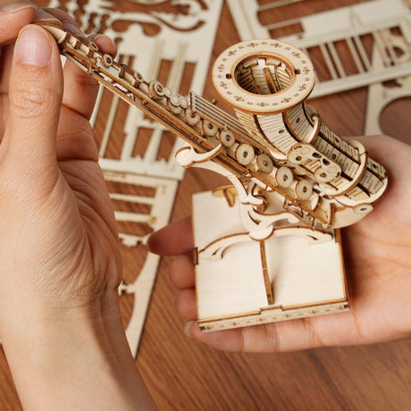 3D Modern Wooden Puzzle - Saxophone