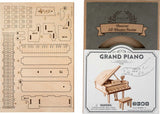 3D Modern Wooden Puzzle - Piano