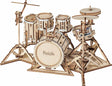 3D Modern Wooden Puzzle - Drum Kit