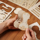 3D Modern Wooden Puzzle - Cello