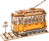 3D Modern Wooden Puzzle - Tramcar