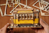 3D Modern Wooden Puzzle - Tramcar