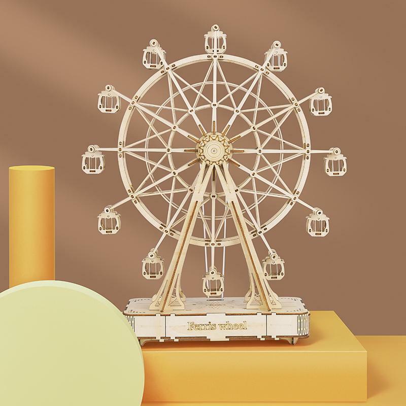 3D Modern Wooden Puzzle Muxic Box - Ferris Wheel