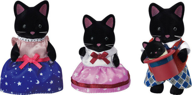 Midnight Cat Family Toys on the Square