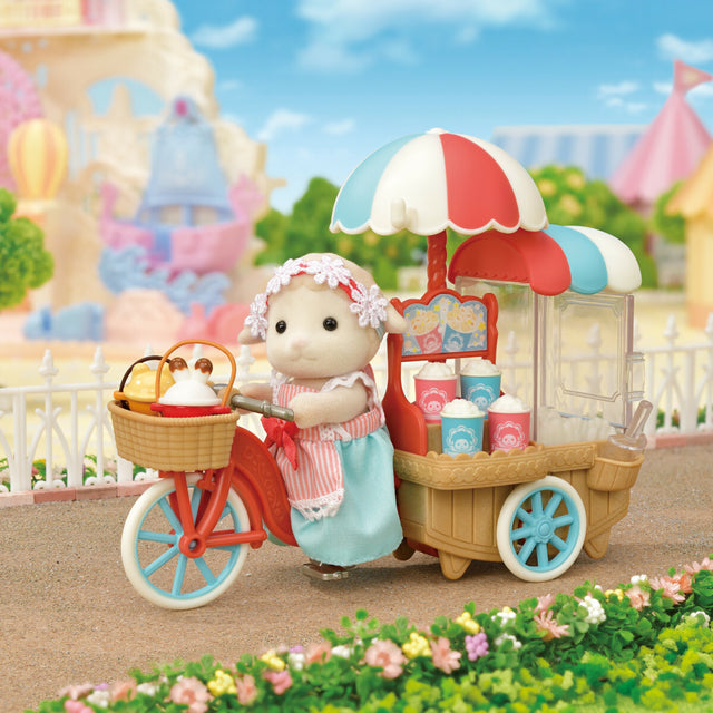 Calico Critters Popcorn Delivery Trike