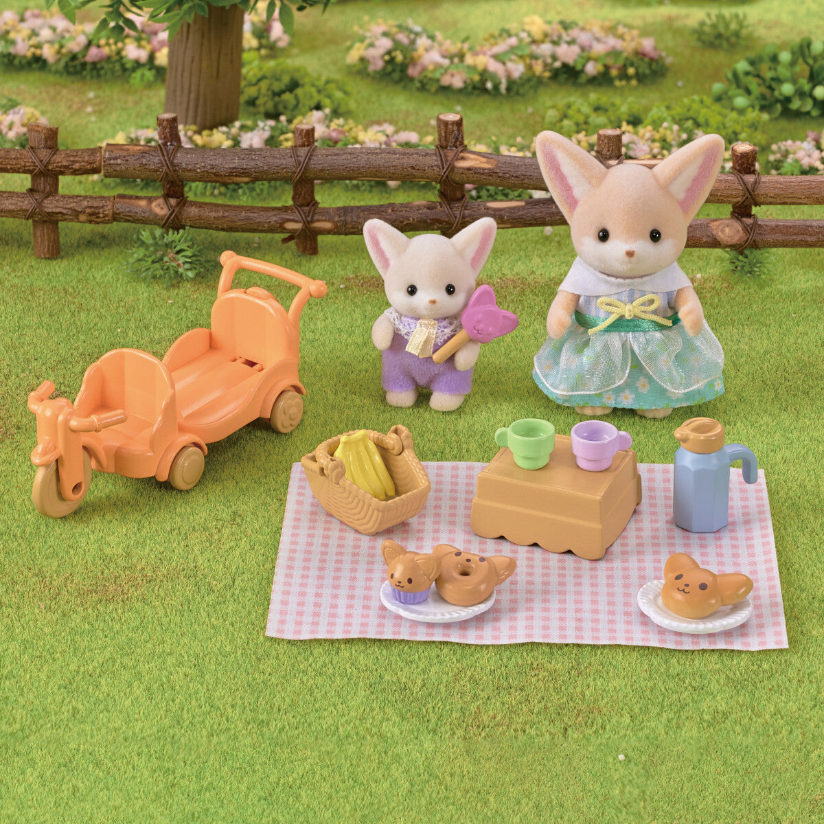 Sunny Picnic Set -Fennec Fox Sister & Baby