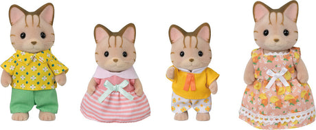 Calico Critters Striped Cat Family